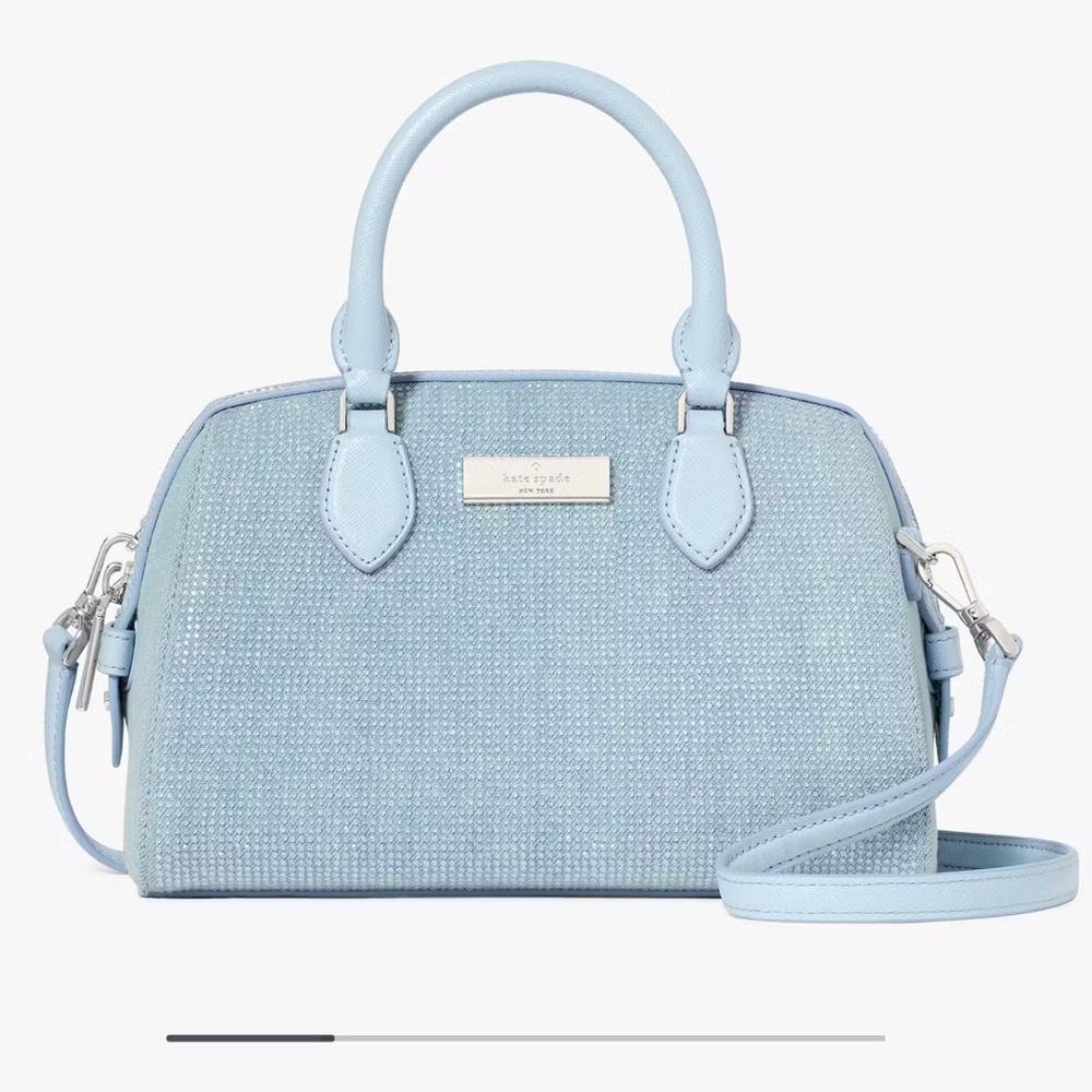 Kate Spade Madison Studded Denim Small Dolly Duffle NWT - Picture 5 of 17